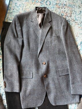 Hart Schaffner Marx Brown Herringbone Sport Coat